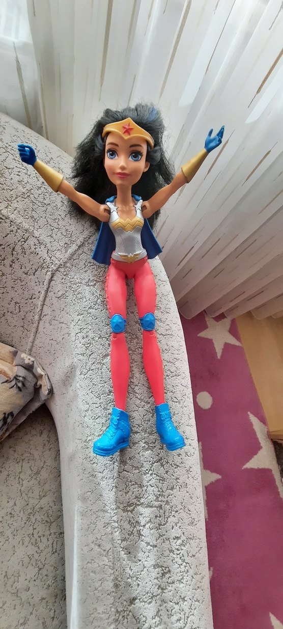 Parlak Gri Wonder Woman Aksiyon Figürü - Görsel 5