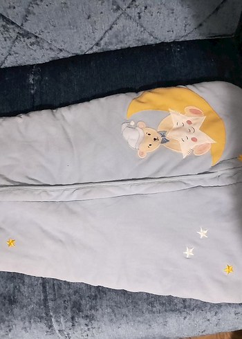 Mavi Nakışlı Bebek Uyku Tulumu - Görsel 6