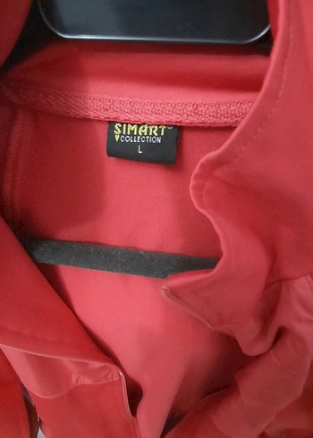 Kadın Kırmızı Fermuarlı Yüksek Yakalı Ceket - Görsel 4