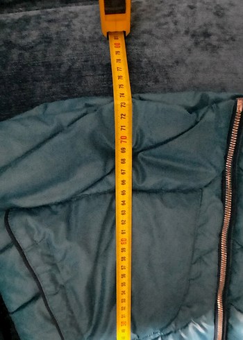 Mavi Kürklü Kışlık Mont - Görsel 5