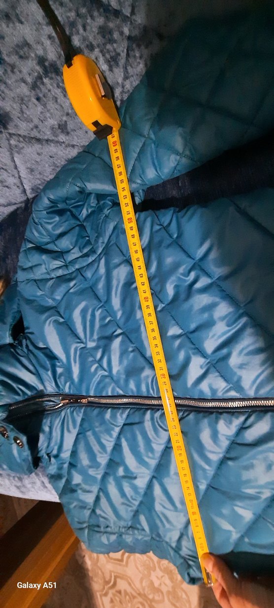 Mavi Kürklü Kışlık Mont - Görsel 4