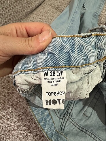 28 Beden mavi Renk Kot pantolon