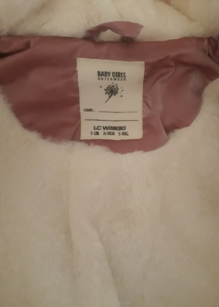 Kız bebek mont - Görsel 2