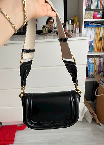 Zara Modern Klasik Siyah Deri Kadın Çanta - Görsel 11