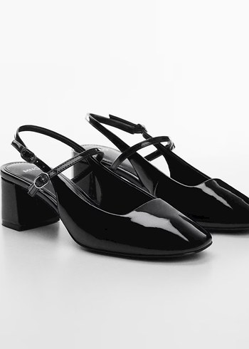 Mango Siyah Tokalı Kadın Topuklu Ayakkabı - Görsel 2