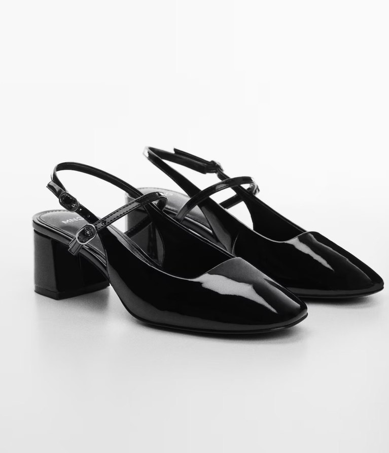 Mango Siyah Tokalı Kadın Topuklu Ayakkabı - Görsel 2