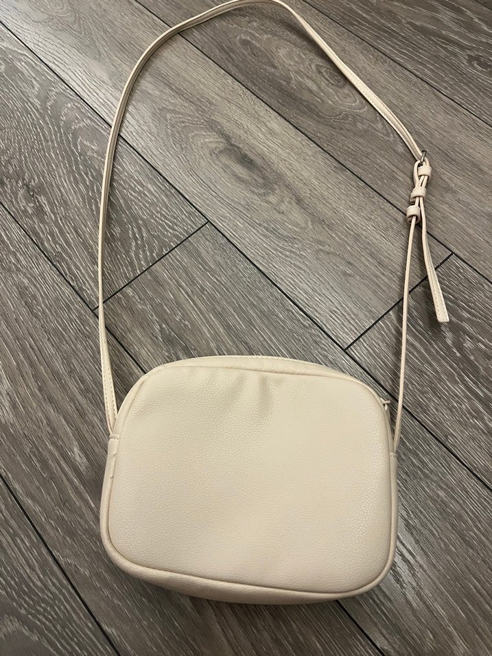 Pull& bear Bej Deri Kadın Çapraz Çanta - Görsel 3