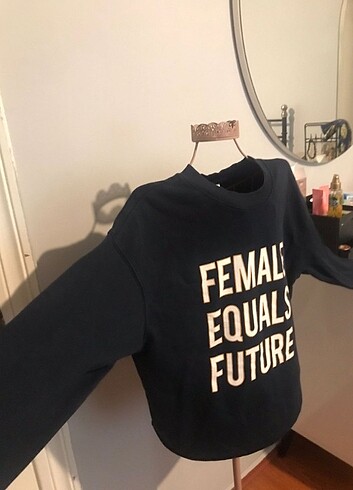 H&M H&M Marka Baskılı Sweatshirt