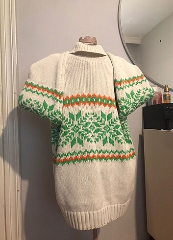 Vintage Tiffany marka desenli kazak