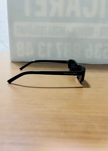 Siyah Minimalist Gotik Kadın Güneş Gözlüğü - Görsel 2