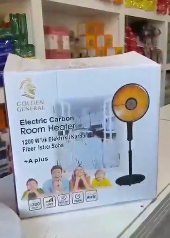 Beyaz Elektrikli Ayaklı Oda Isıtıcı 1200w - Görsel 2