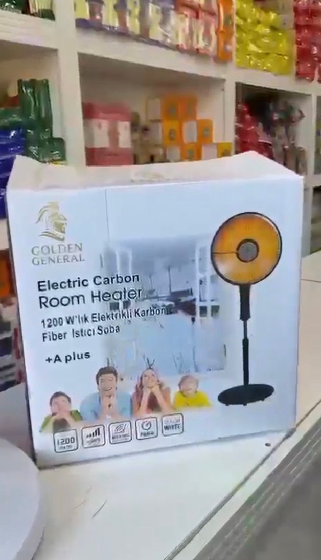 Beyaz Elektrikli Ayaklı Oda Isıtıcı 1200w - Görsel 2