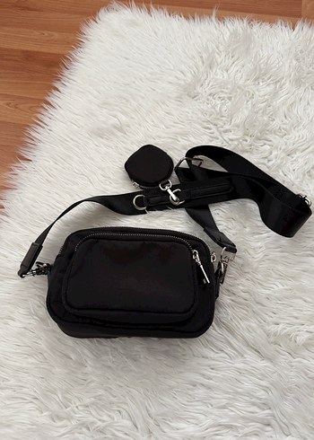 Siyah Minimalist Kadın Omuz Çantası