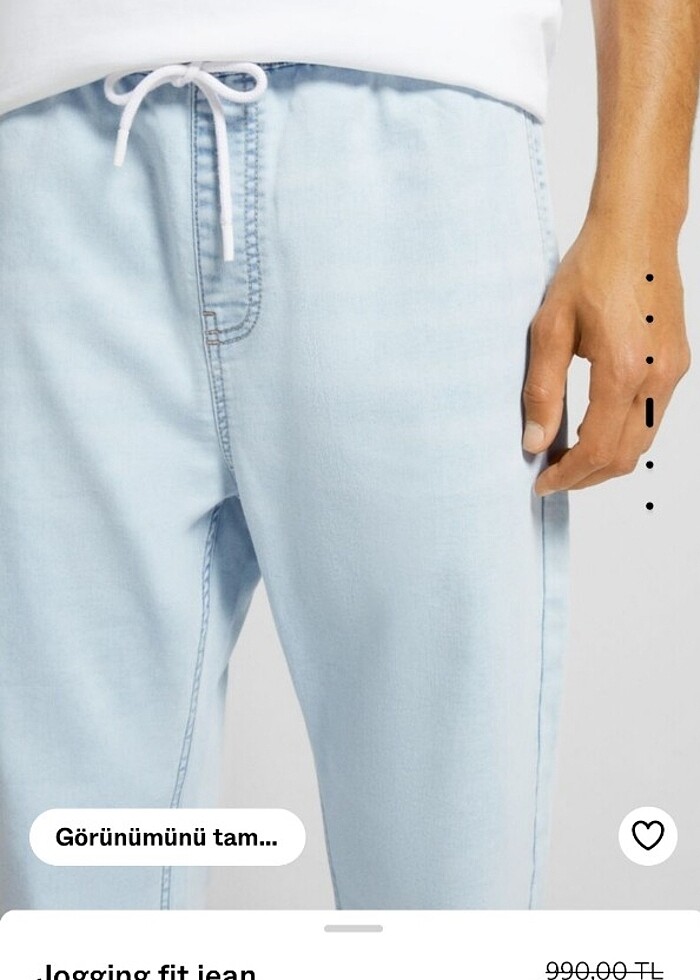 Bershka Jogger Jean Pantolon - Görsel 4