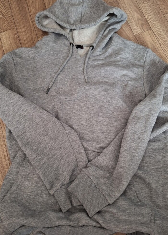 Gri temiz sweatshirt - Görsel 3