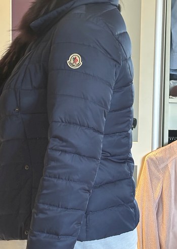 Kadın Gri Midi Mont, Kürklü, Dar Kesim - Görsel 6