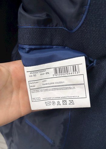 Erkek Lacivert Takım Elbise - Altınyıldız Clasics - Görsel 3