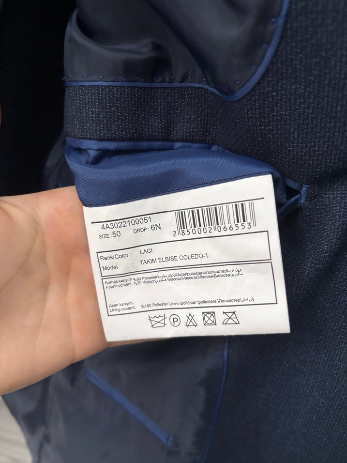 Erkek Lacivert Takım Elbise - Altınyıldız Clasics - Görsel 3