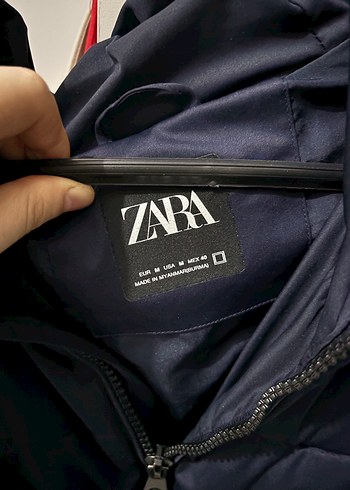 Zara erkek Lacivert şişme Mont - Görsel 2