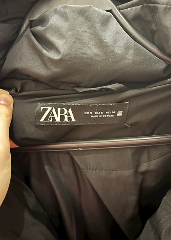 Siyah Fermuarlı Kadın şişme Mont - Görsel 2