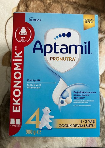 Aptamil Pronutra 4 (1-2 Yaş) Devam Sütü 900gr - Görsel 2