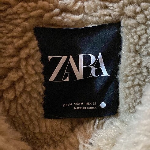 m Beden kahverengi Renk Zara Biker Ceket