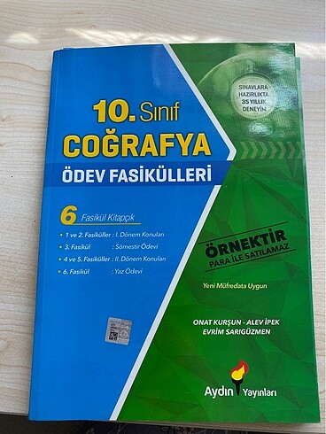 10. Sınıf Coğrafya Fasikül Kitap