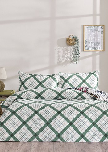 Taç Çift Kişilik Greeny Seç Ser Nevresim Takımı ( Son Gün Pazar) - Görsel 3