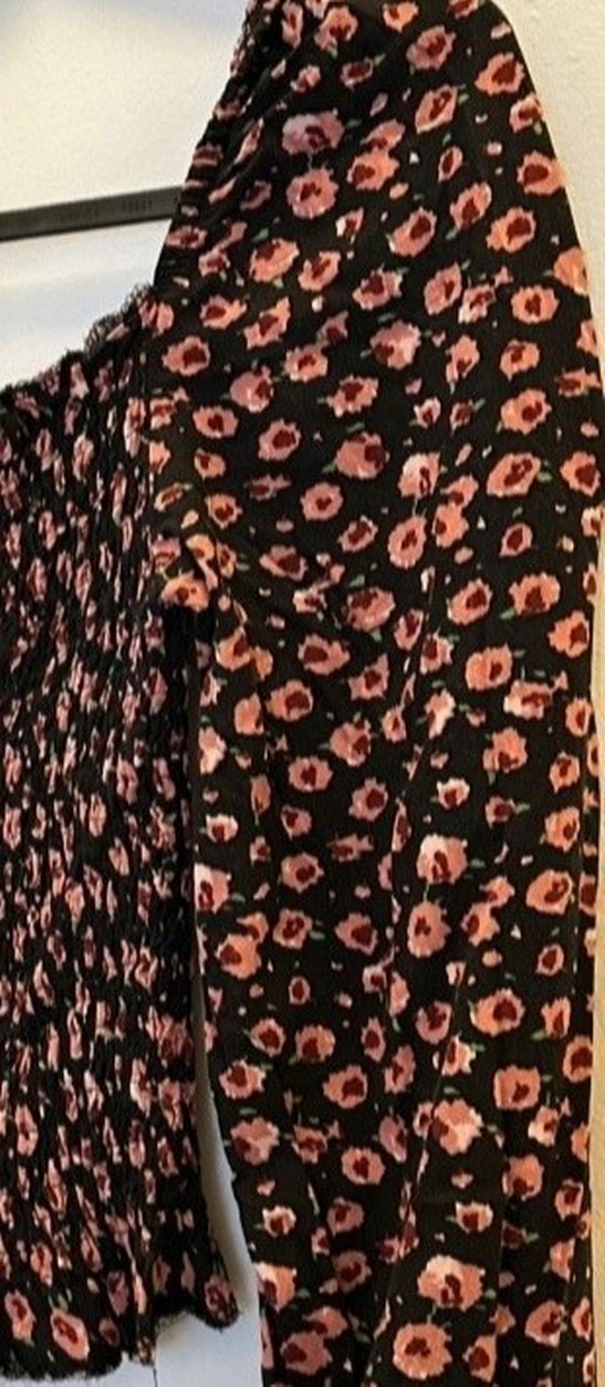 Pembe Desenli Uzun Kollu Bohem Bluz - Görsel 4