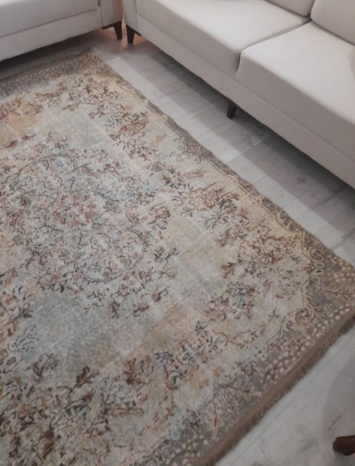 Vintage Eskitme Halı Modern Klasik Halı - Görsel 2