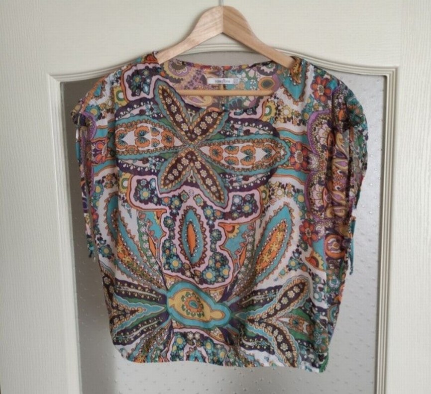 Collezione Bohem Çok Renkli Detaylı Bluz - Görsel 4