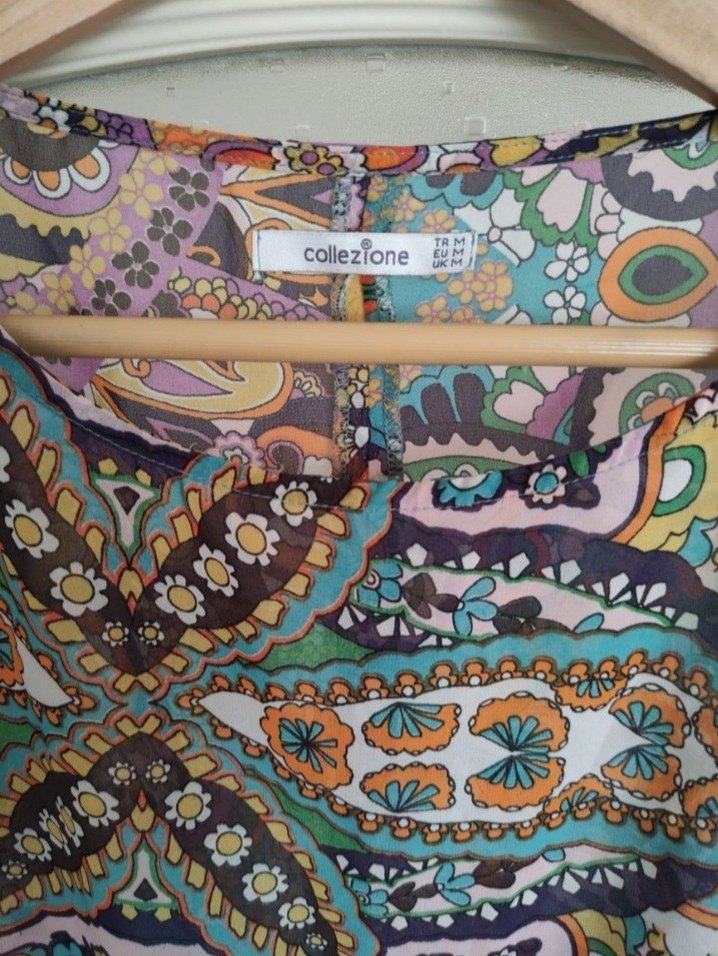 Collezione Bohem Çok Renkli Detaylı Bluz - Görsel 3