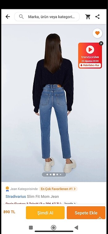 32 Beden Stradivarius jean