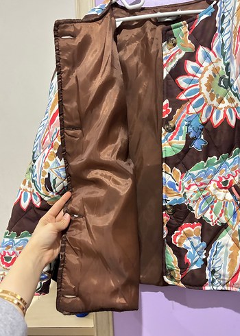 Bohem Desenli Kapitone Ceket - Görsel 3