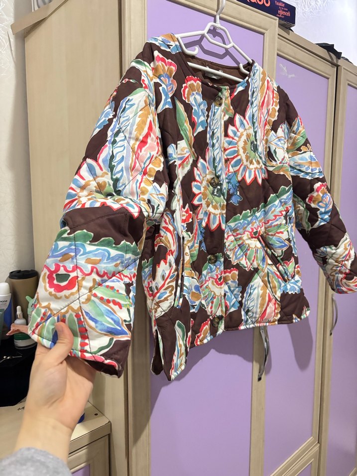 Bohem Desenli Kapitone Ceket - Görsel 2