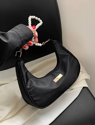  Beden Pearl chain moon shoulder bag