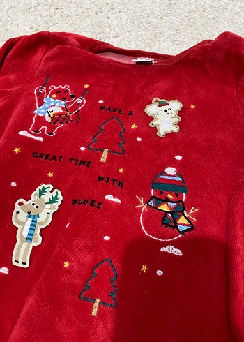 Yeni gibi 3 adet polar tulum 12-18 ay - Görsel 4