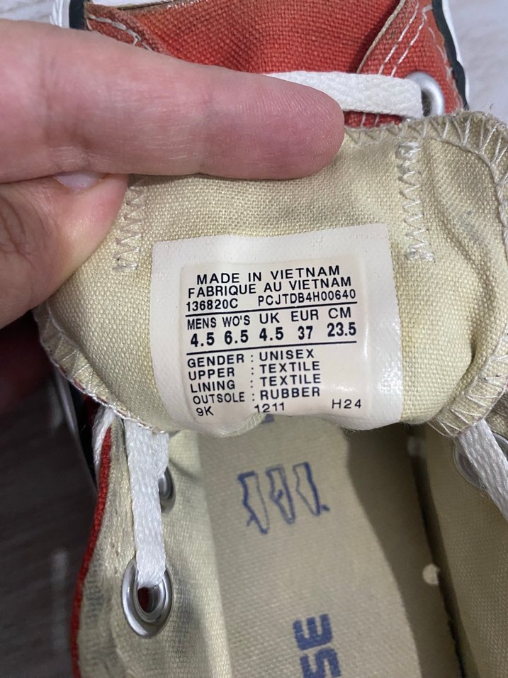 Kırmızı Converse All Star  37 Numara - Görsel 4