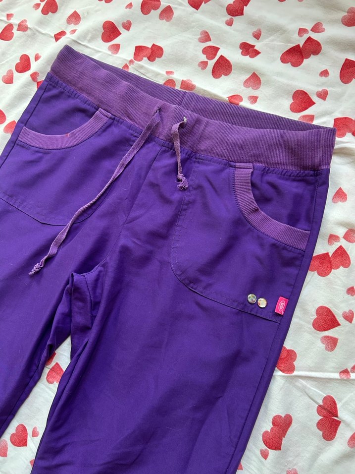 Mor Kadın Kumaş Pantolon - Görsel 3