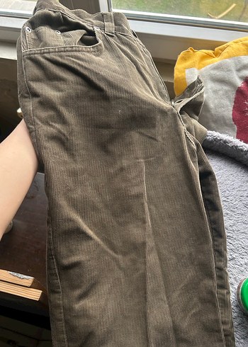 kadife bol pantolon - Görsel 3