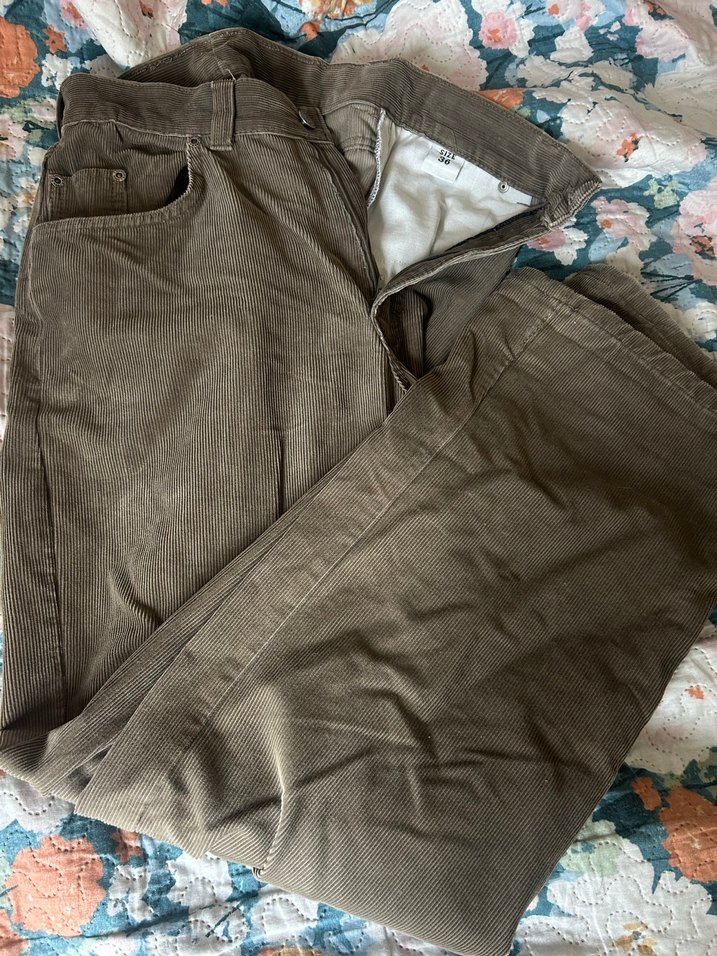 kadife bol pantolon - Görsel 4