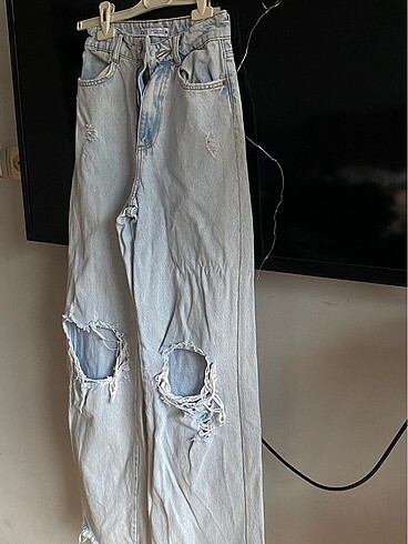 Zara ZARA YIRTIK PANTOLON
