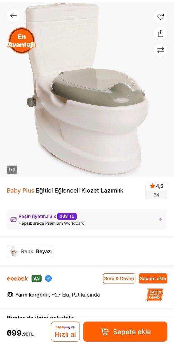 Çocuklar için Taşınabilir Tuvalet Oturağı - Görsel 4