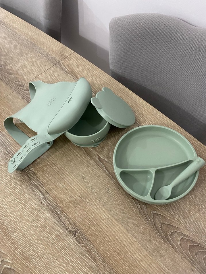 Çocuklar için Khaki Yemek Seti - Görsel 2