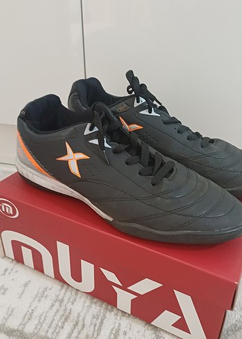 41 Beden Siyah Erkek Futbol Ayakkabısı Velcro Bantlı krampon halılara
