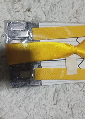 Çocuk Çok Renkli Papyon ve Kravat Seti - Görsel 6