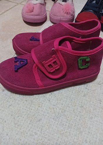 Kız Çocuk Pembe Polar Ev Terliği - Görsel 2