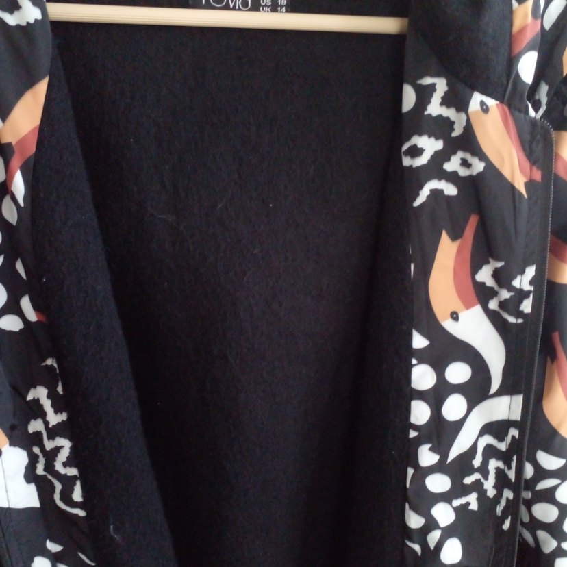 Tuvid 46 beden desenli kapşonlu yagmurluk - Görsel 3