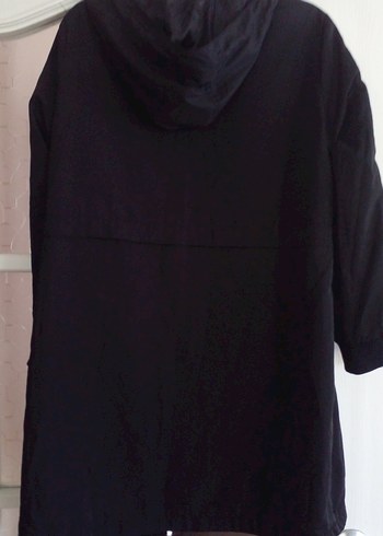 Marka tescilli  XLsiyah kapşonlu yağmurluk - Görsel 9