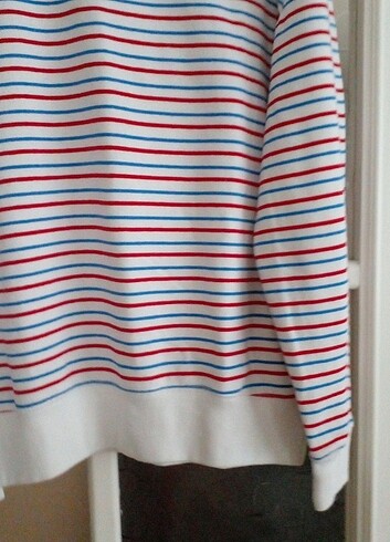 s Beden PULL&BEAR S beden beyaz çizgili siwit